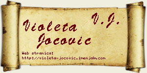 Violeta Jocović vizit kartica